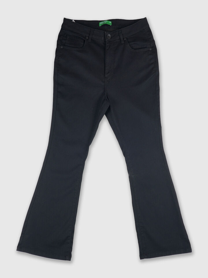 Basic Boot Cut With 5 Pockets - Black image number 5